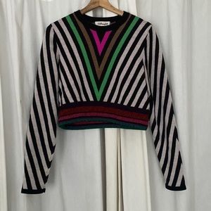 Fun DVF merino blend sweater.